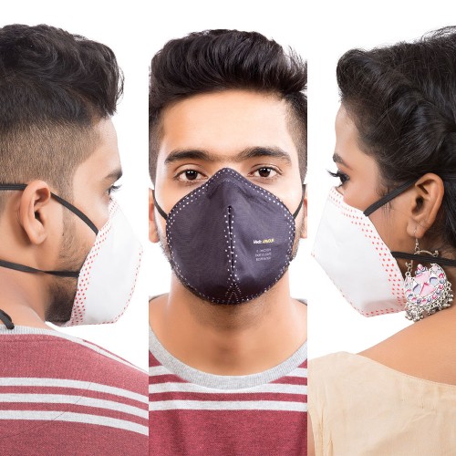 Best mask produced for a common Man | Washable | Reusable with superior protection & comfort |  Pack Of 3  | Armour |2 white & 1 Black